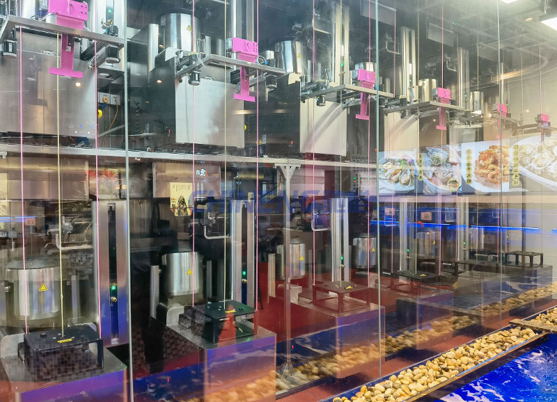 廣州白云天降美食機器人中餐廳廚房炒菜機器人