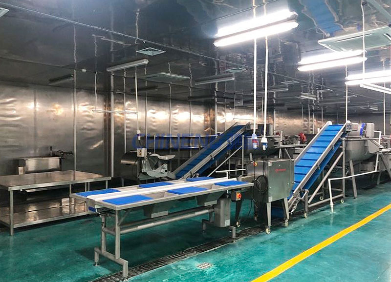 山西電力職業技術學院食堂蔬菜清洗線設備