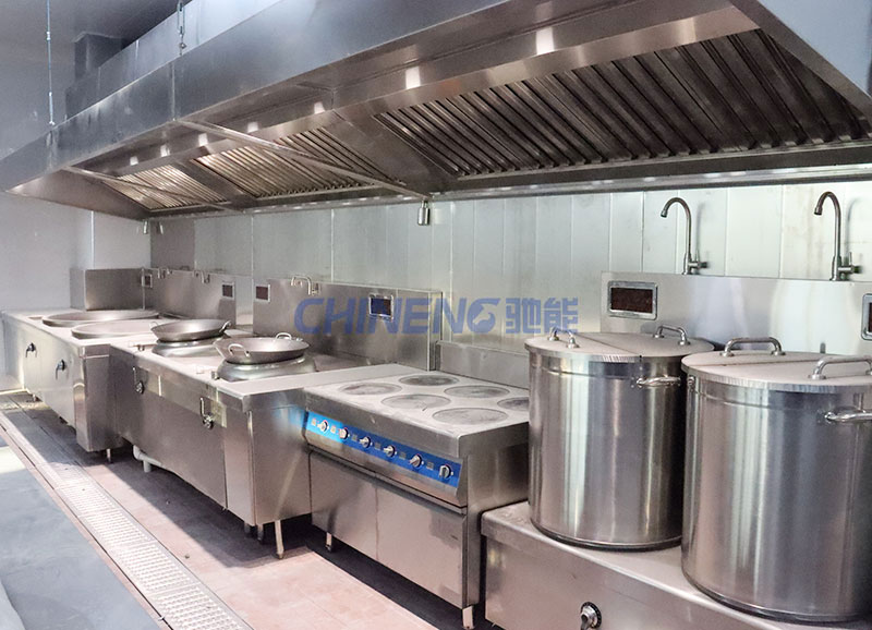 廣州新萊福員工食堂烹飪區