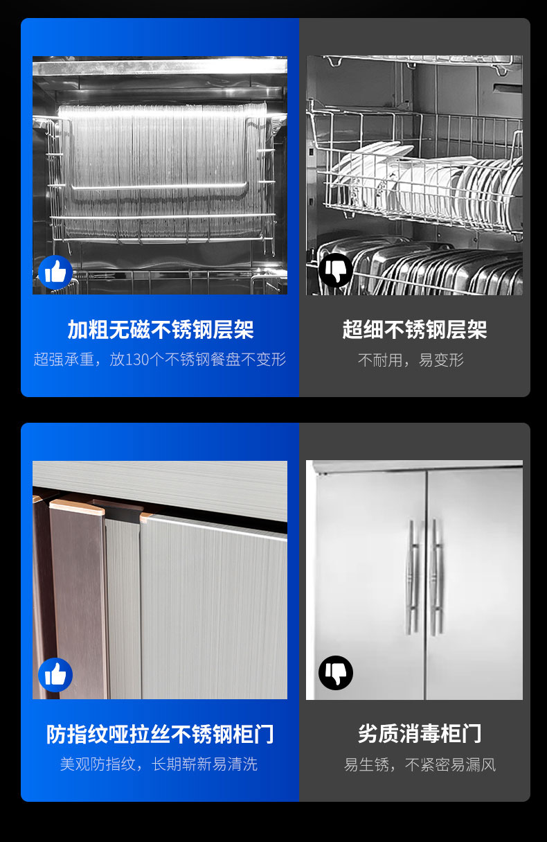 馳能熱風消毒柜與其他消毒柜對比2