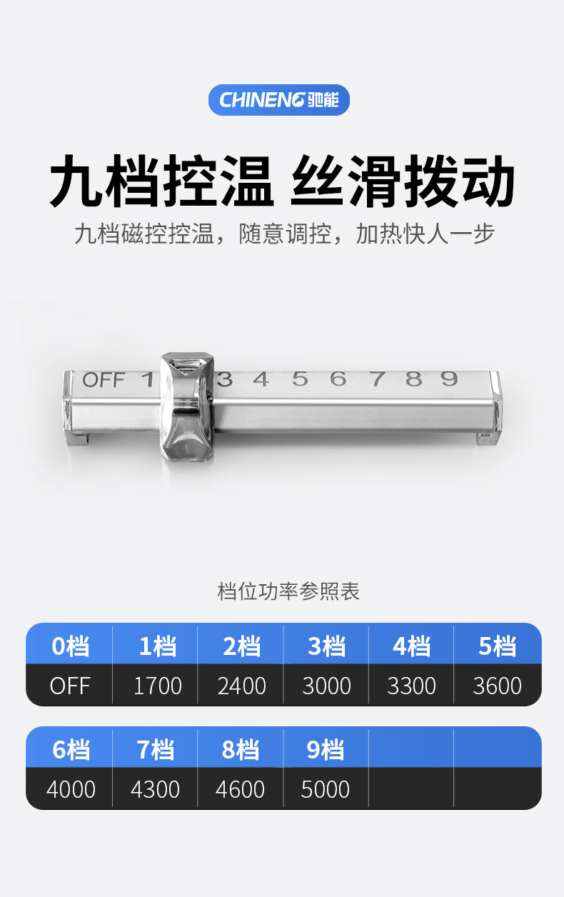 馳能5000W臺(tái)式電磁爐九檔控溫 馳能5000W臺(tái)式電磁爐九檔控溫