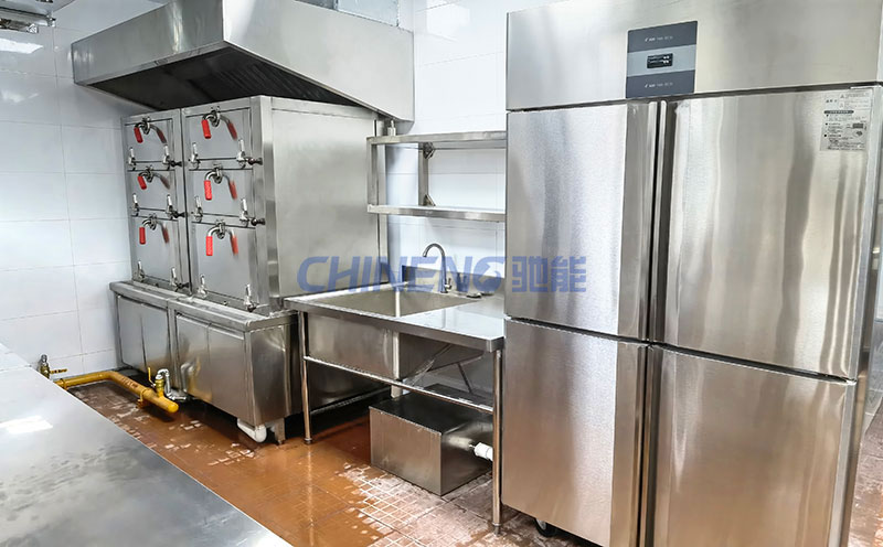 帝先生高級會所廚房烹飪區(qū)冷柜
