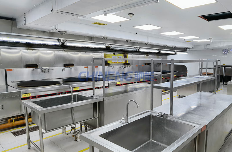 鑫輝餐飲智谷餐廳烹飪區