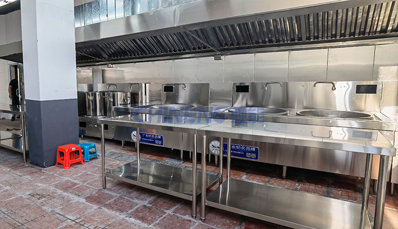 黃江永安五金廠員工食堂烹飪區設備2