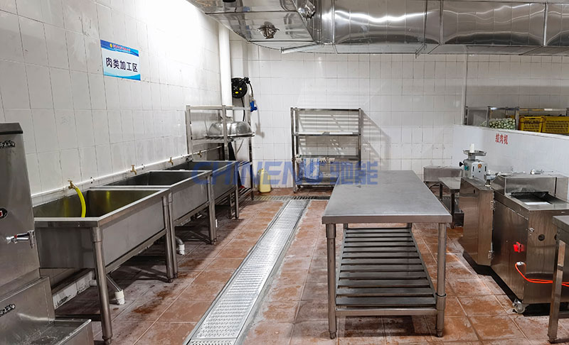 虎門捷勝小學食堂細加工