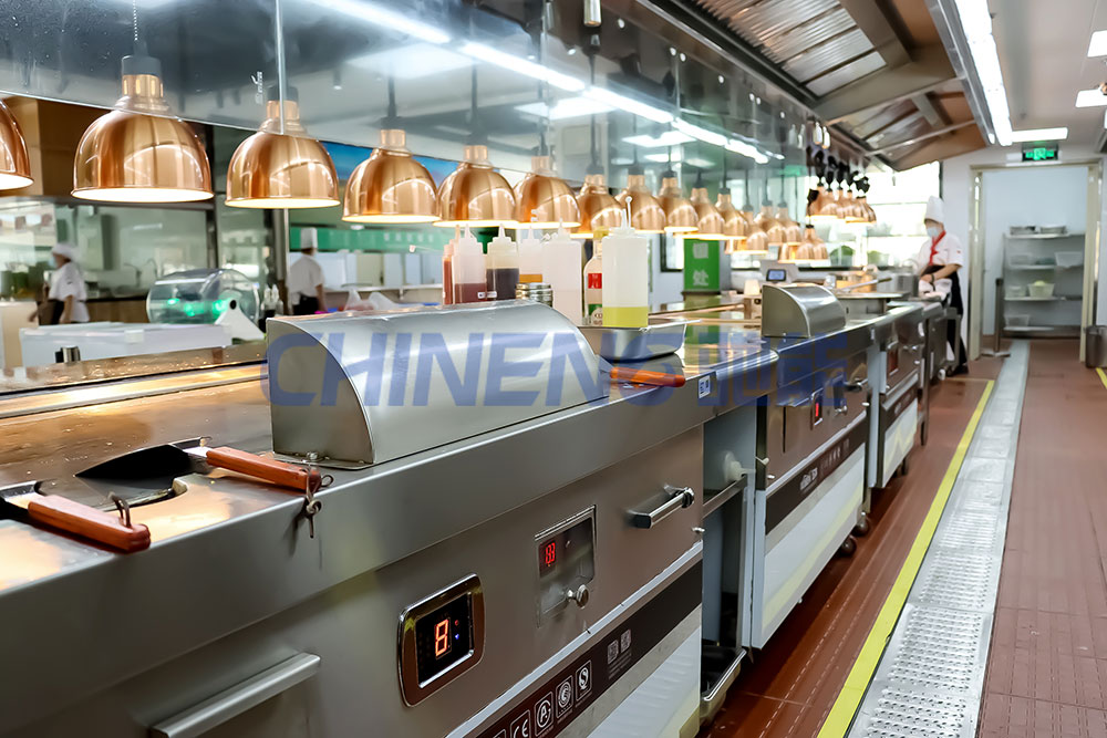 200-300人醫院食堂廚房3D效果圖