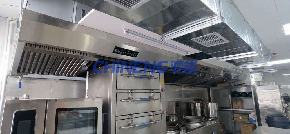 深圳貝特瑞31樓貴客接待廚房工程油煙凈化鮮風系統