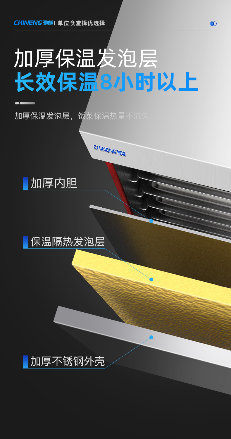 高原蒸柜加厚保溫技術